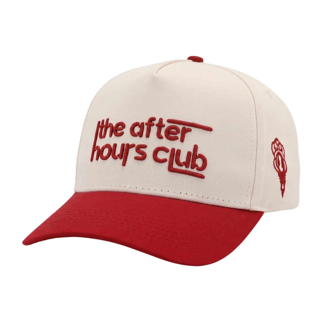 "THE AFTER HOURS CLUB RED" HAT