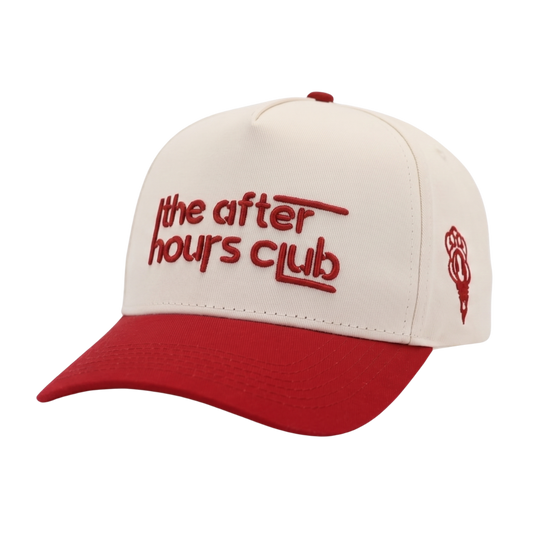 "THE AFTER HOURS CLUB RED" HAT