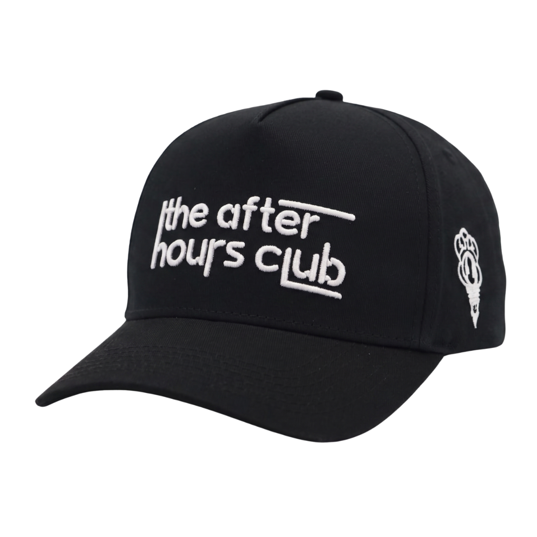 "THE AFTER HOURS CLUB BLACK" HAT
