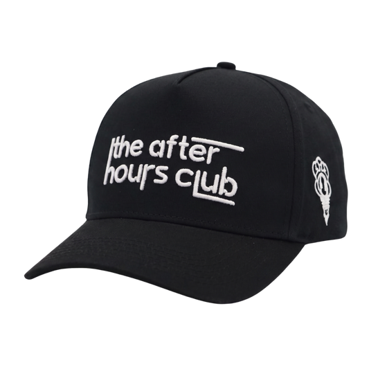 "THE AFTER HOURS CLUB BLACK" HAT